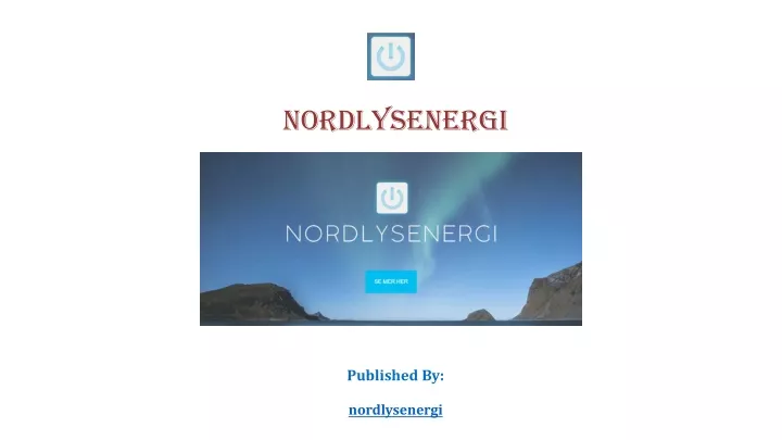 nordlysenergi published by nordlysenergi