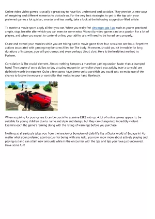 A Beginner's Guide to descargar gta 5 pc