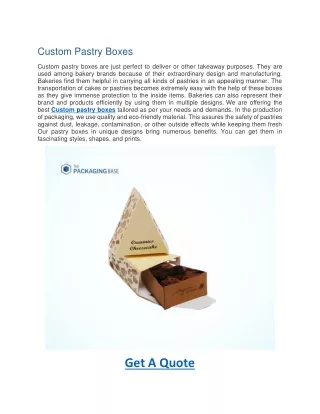 custom pastry boxes