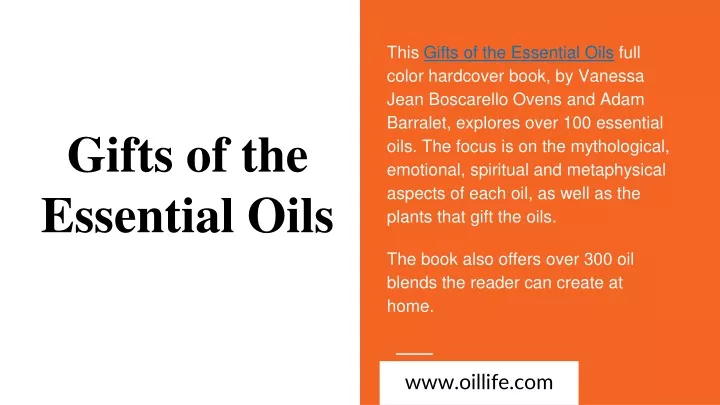 gifts of the essential oils