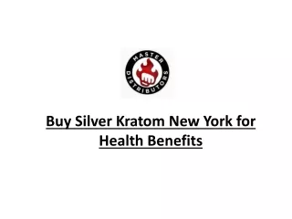 Buy Silver Kratom New York