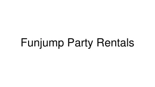 funjump party rentals