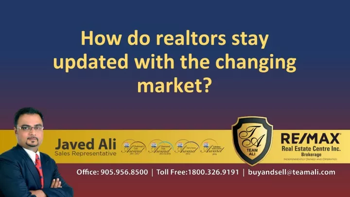 how do realtors stay updated with the changing market