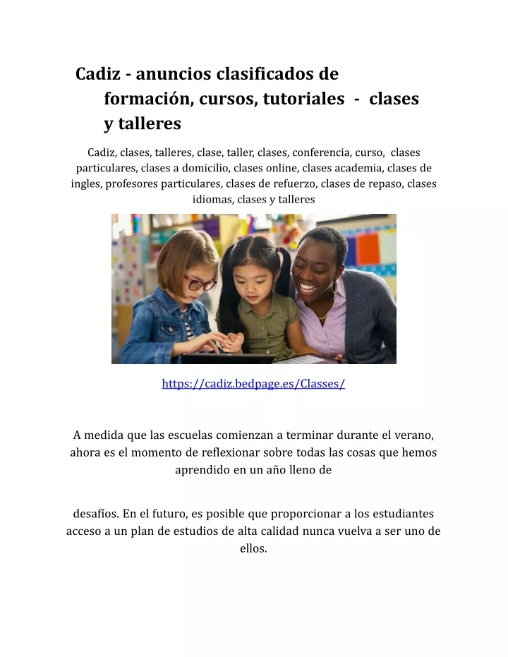 cadiz anuncios clasificados de formaci n cursos