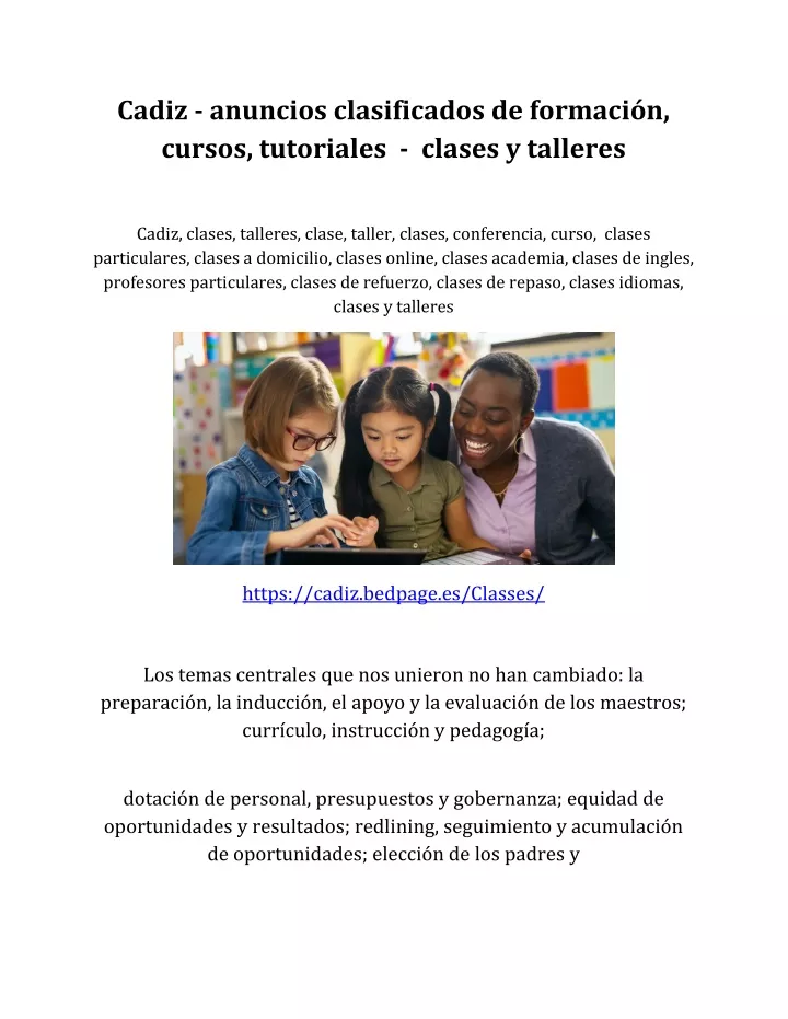 cadiz anuncios clasificados de formaci n cursos