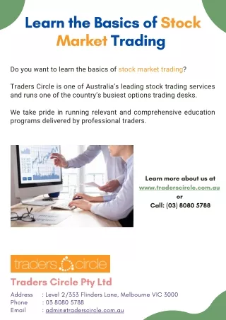 learn the basics of stock market trading