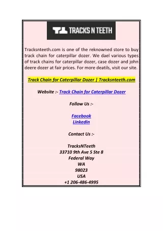 tracksnteeth com is one of the reknowned store