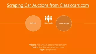 scraping car auctions from classiccars com