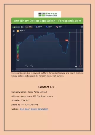 Best Binary Option Bangladesh | Forexpanda.com