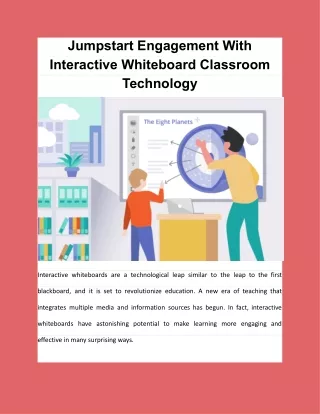 jumpstart engagement with interactive whiteboard