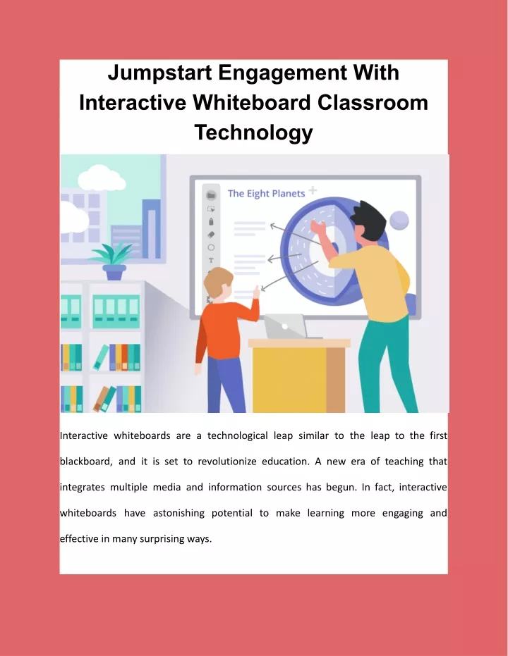 jumpstart engagement with interactive whiteboard
