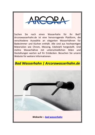 suchen arcorawasserhahn de ist eine hervorragende