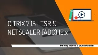 Citrix and Netscaler Course Details
