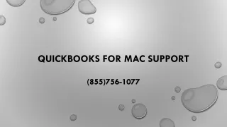 quickbooks for mac support