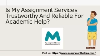 Why My Assignment Services  | Atudents reviews