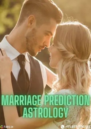 Houses dependency on the marriage prediction astrology
