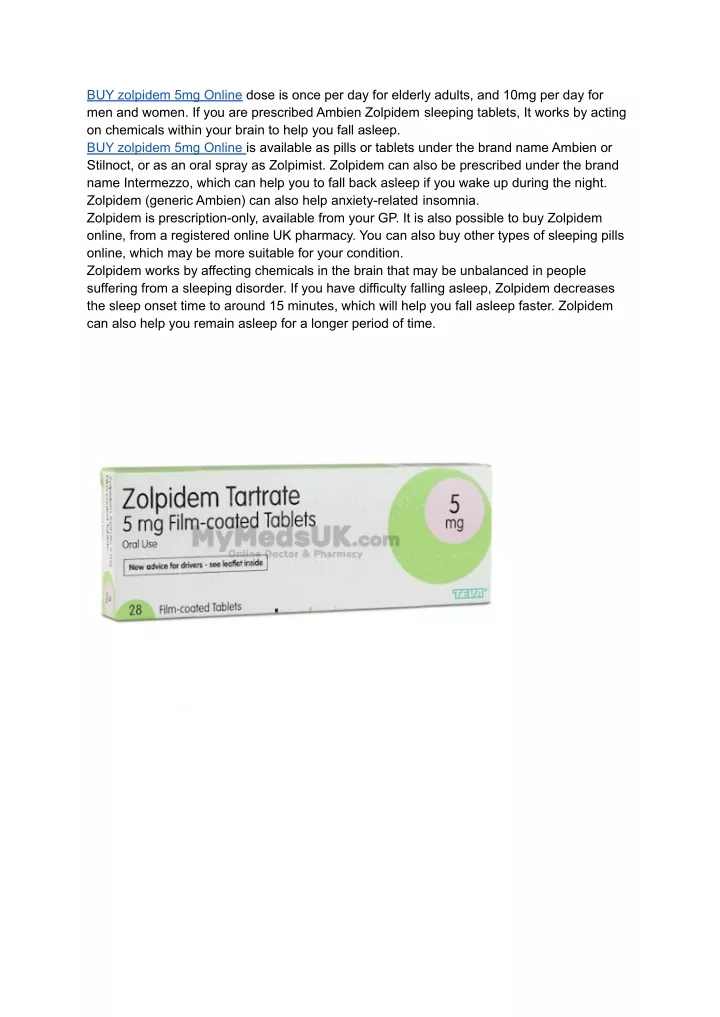 buy zolpidem 5mg online dose is once