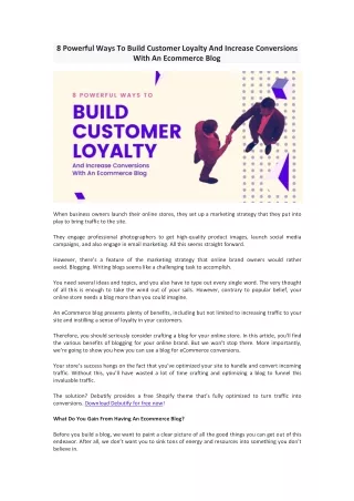 8 powerful ways to build customer loyalty