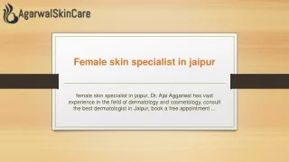 Female skin specialist in jaipur