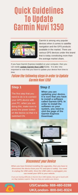 quick guidelines to update garmin nuvi 1350