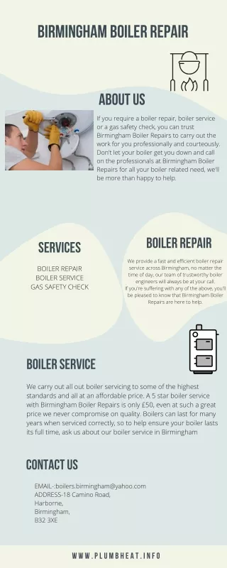 Boiler Services Bromsgrove