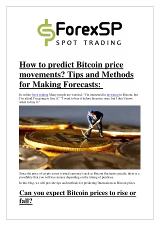 how to predict bitcoin price movements tips