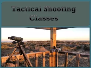 Tactical Shooting Classes