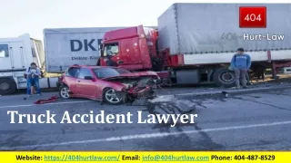 Atlanta Truck Wreck Lawyer and Accident Lawyer