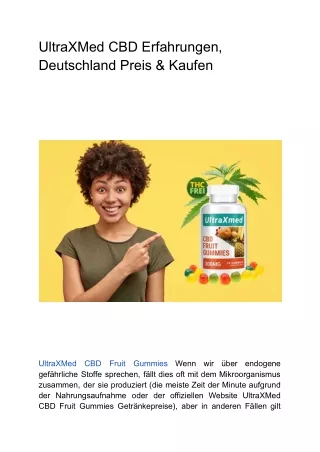 UltraXMed CBD Erfahrungen, Deutschland Preis & Kaufen