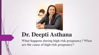 What happened during high risk pregnancy