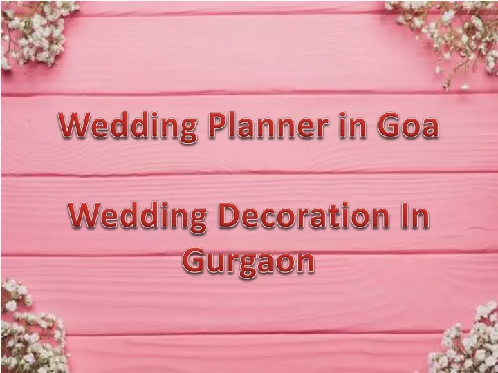 wedding planner in goa wedding decoration