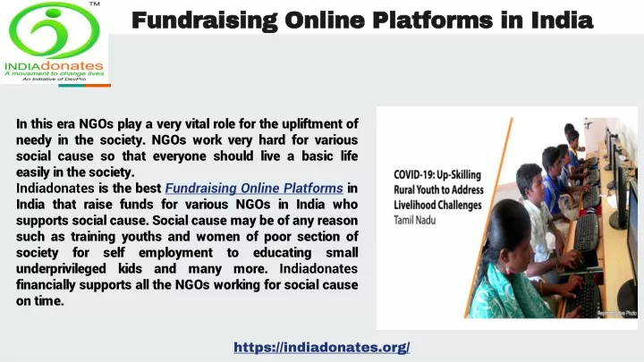 fundraising online platforms in india