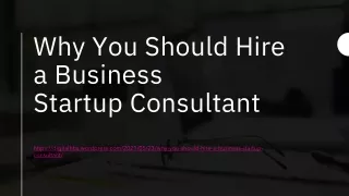 Why You Should Hire a Business Startup Consultant