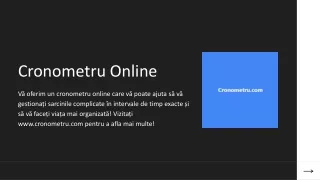 Cel Mai Bun Cronometru Online