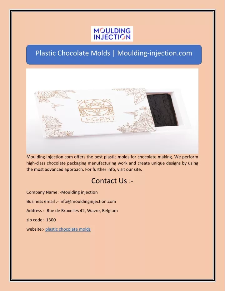 plastic chocolate molds moulding injection com