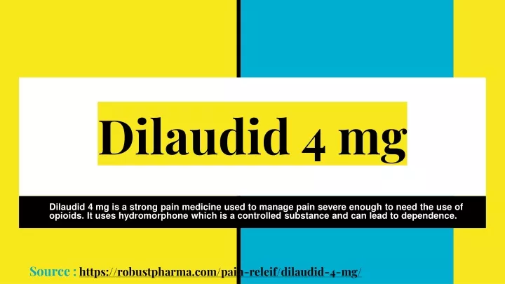 dilaudid 4 mg