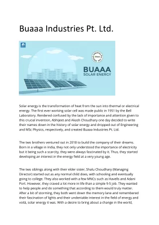 buaaa solar energy