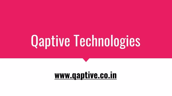 qaptive technologies