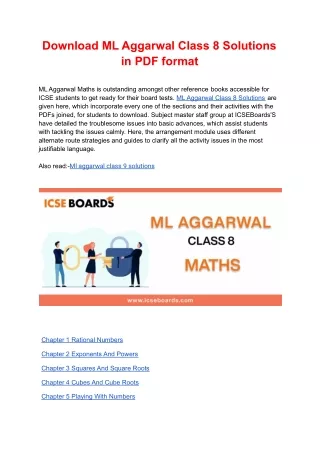 download ml aggarwal class 8 solutions