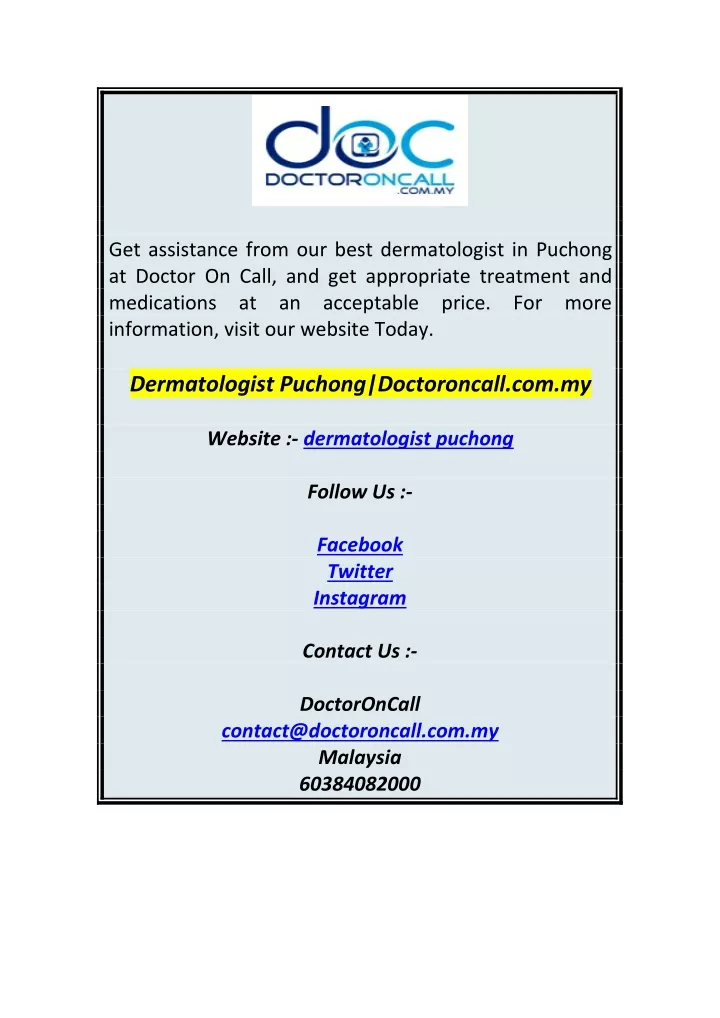 get assistance from our best dermatologist