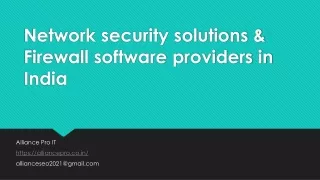 network security solutions firewall software providers in india
