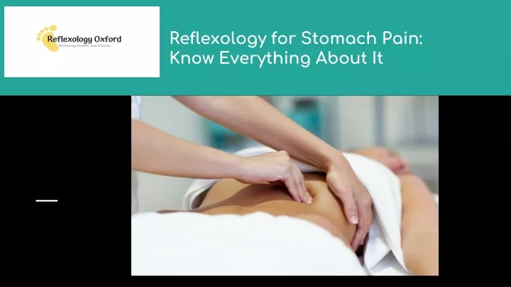 reflexology for stomach pain know everything