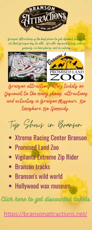 Discount tickets for Top shows in Branson