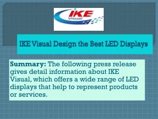 IKE Visual Design the Best LED Displays