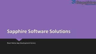 sapphire software solutions