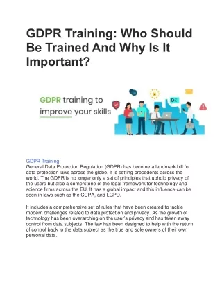 GDPR Training
