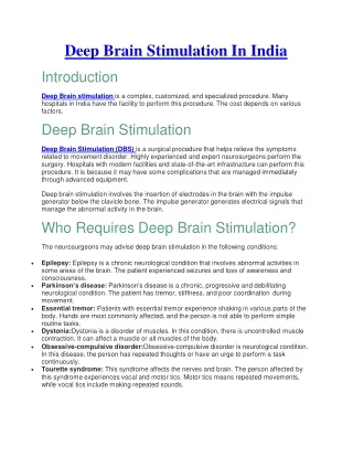 Deep Brain Stimulation In India-converted-converted