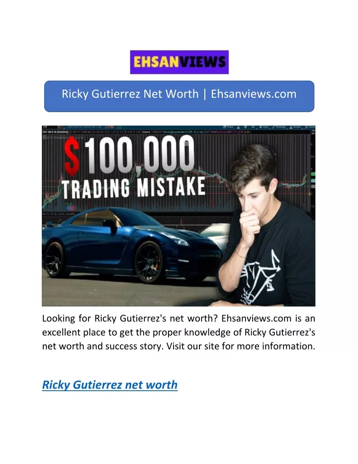 ricky gutierrez net worth ehsanviews com