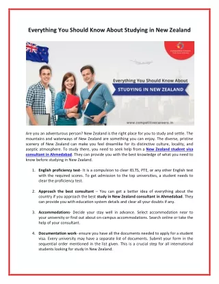 Things to know before Studying in New Zealand
