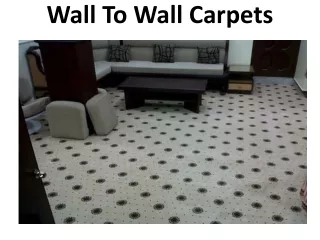 Wall To Wall Carpet Dubai